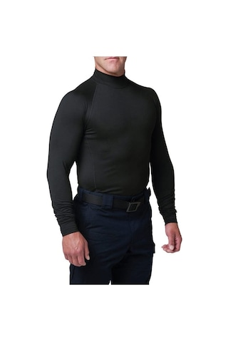 5.11 Mock Neck Ls Top Sıyah Gri