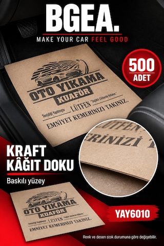 Bgea Premium Kraft Kağıt Paspas 500 Adet