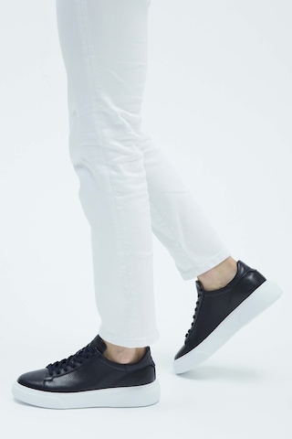 Tamer Tanca Erkek Hakiki Deri Lacivert Sneakers & Spor Ayakkabı 04 2501 Erk Ayk Y23 Lacı Fltr Lacivert