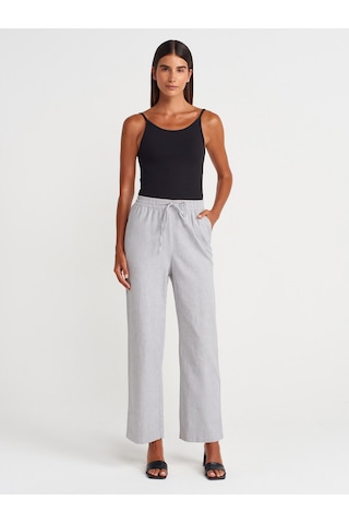 Dilvin 72144 Pijama Pantolon-gri Gri