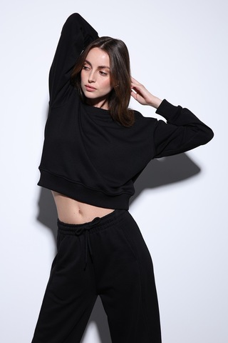 Antioch Basic Kadın Sweatshirt Ba25y920 Siyah