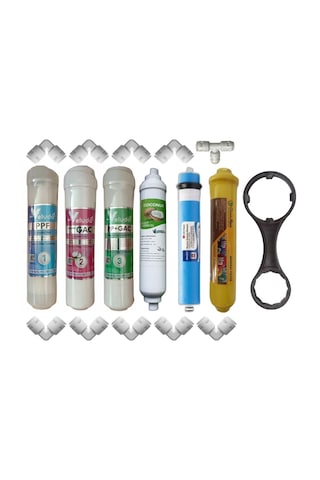 Su Arıtma Cihazı Veluda İnline Filtre Takımı 6'lı Set Su Arıtma Cihazı Veluda İnline Filtre Takımı 6'lı Set