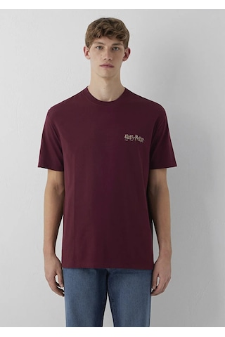 Mavi M0613576-70426 Mavi Harry Potter Baskılı T-shirt Erkek Tişort Bordo