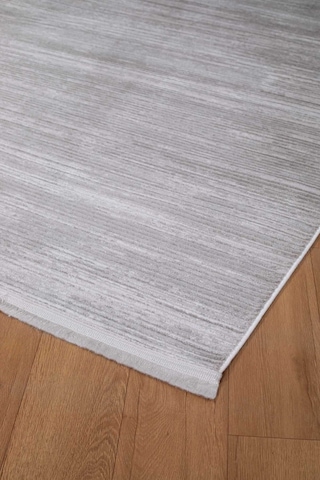 Voyage %100 Akrilik Yumuşak Dokulu Halı Kilim Salon Mutfak Koridor Yolluk Dokuma Makine Halısı Ac-412 Gri