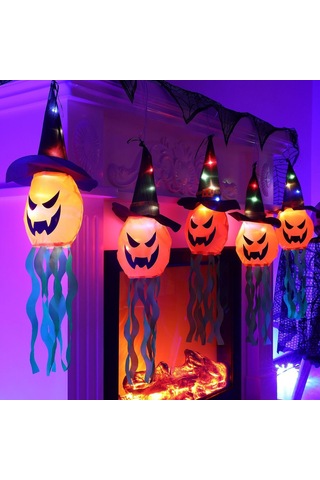 Qq-led Cadılar Bayramı Hayalet Parti Işığı 3m 60cm Çok Renkli