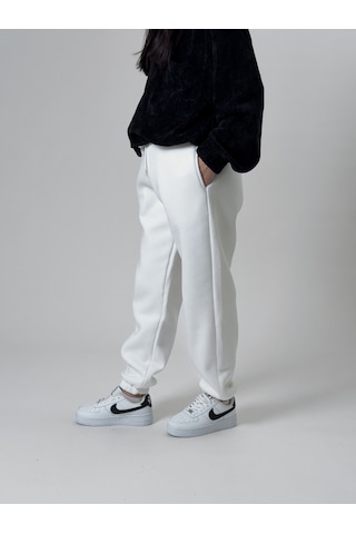 Cocopelli Şardonlu Ekru Kadın Jogger Eşofman Coc2538