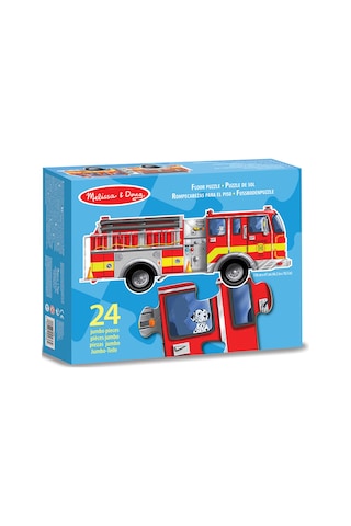 Melissa And Doug Dev Yer Yapbozu Itfaiye Aracı (24 Parça)