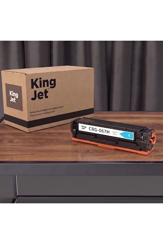 Kingjet Canon Uyumlu Crg-067h Mavi Yüksek Kapasiteli Tekli Çipli Uyumlu Toner Mf657cdw
