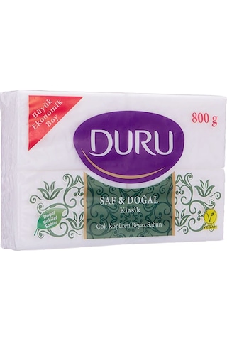 Duru Beyaz Kalıp Sabun 800 Gr 4x200 X 2 Adet Beyaz Sabun