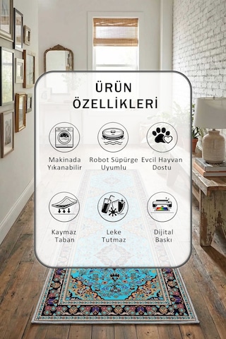 A-18 Yıkanabilir Yolluk Gri