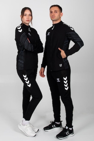 Hummel Line Zip Jacket 922452-2001 Siyah Erkek Fermuarlı Ceket Siyah