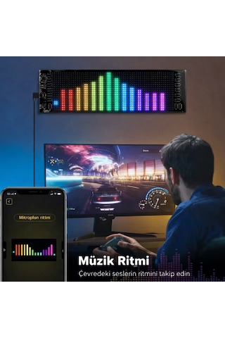 Led Esnek Ekran Yumuşak Piksel Ekran Matris Dijital Panel Programlanabilir Reklam Tabelası RGB
