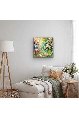 Gees Global İlkbahar Mevsimi Kanvas Tablo 60x60cm Gbzs Çok Renkli