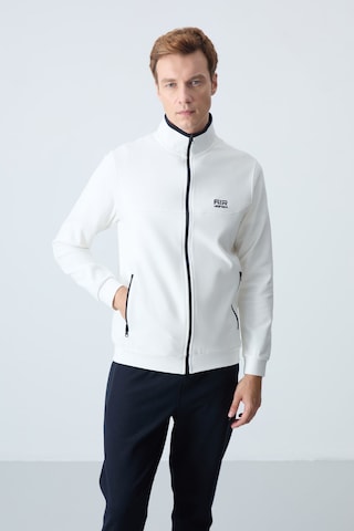 Tommy Life Hugo Ekru - Lacivert Jogger Erkek Eşofman Takım - 85198 Ekru