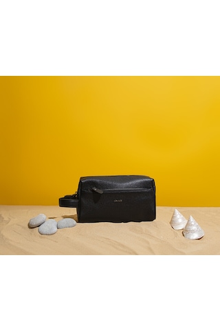 Grande Siyah Hakiki Deri Erkek Portföy El Çanta 4273 Siyah