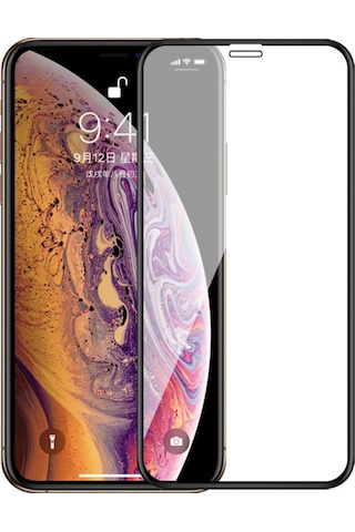 Iphone X Ekran Koruyucu 9D Tam Kaplayan Kavisli