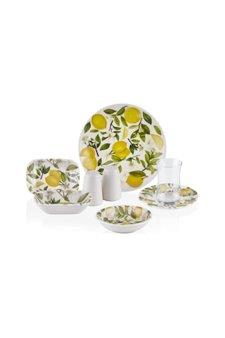 Neva N3185 Limotto 26 Prç Kahvaltı Takımı Sarı