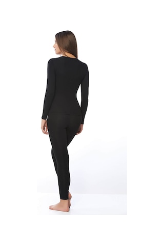Kadın Siyah Alt Üst Kışlık Termal Set Siyah