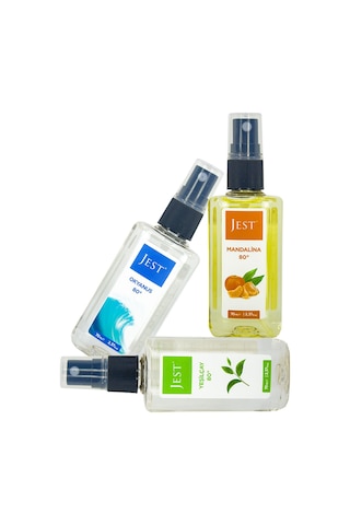 ﻿Jest 80 Derece Mandalina + Okyanus + Yeşil Çay Kolonyası 3 x 70 ML