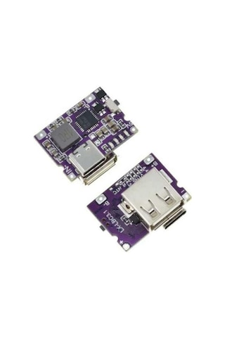 Type-C Li-ion 18650 Pil Şarj Devresi - USB Çıkışlı Powerbank Modülü