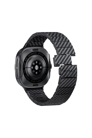 Pitaka Modern Serisi Karbon Fiber Galaxy Uyumlu Watch Ultra 47mm Kordon Black-grey Twill