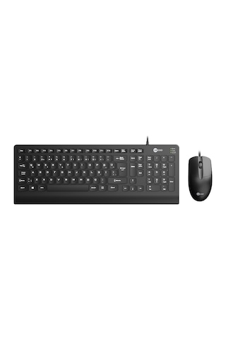 Lecoo CM103 USB Kablolu Türkçe Q Klavye & Mouse Set