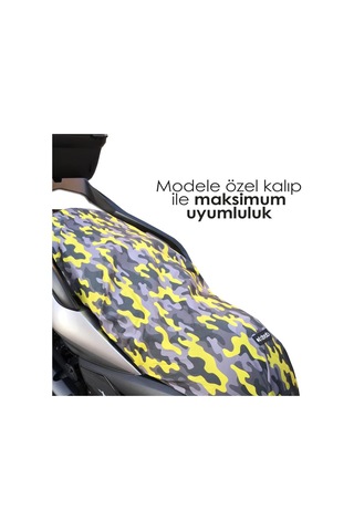 Deeb Honda Dio Sele Kılıfı Örtüsü Siyah Kamuflaj Diğer