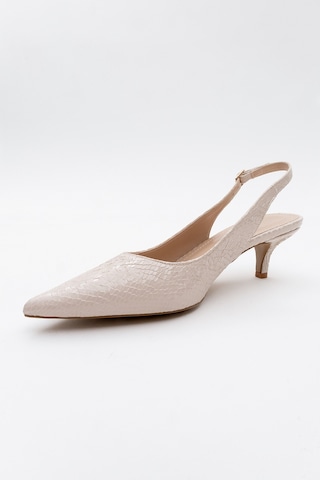 Luvishoes Luvi Shoes Value Bej Desenli Kadın Topuklu Ayakkabı Bej Yılan Bej