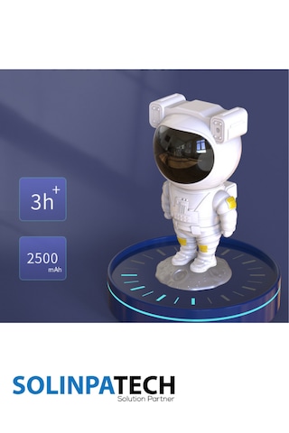 Astronot Galaksi Projektör Gece Lambası Kumandalı Yıldızlı