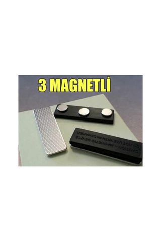 Dünya Magnet 10 Adet Mıknatıslı Yakalık Isimlik, Neodyum Mıknatıslı Rozet Yakalık Tutucu Aparat