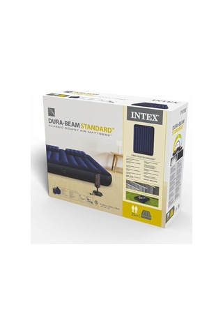 Lexroo Intek 64765 Klasik Kamp Yatağı 152x203 Cm Yastık+pompa Set, Su Sporları, Plaj Malzemesi Çok Renkli