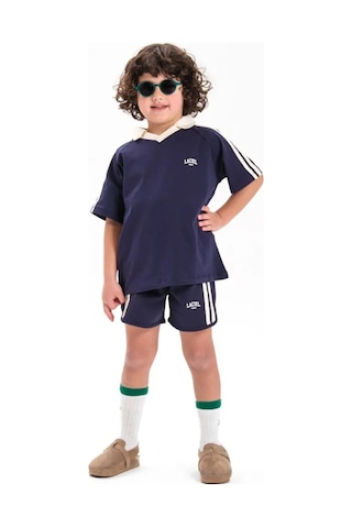 Poala Kids Lacivert Spor Takım Siyah