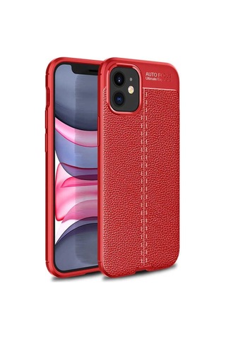 Apple Uyumlu iPhone 12 Mini Kılıf Zore Niss Deri Desenli Silikon Kılıf