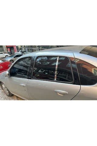 Renault Symbol 2008-2012 Uyumlu Cam Kelebek 2 Parça Cam Direği Paslanmaz Çelik Krom