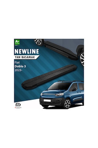 S-dizayn Fiat Doblo 3 Newline Siyah Yan Basamak 203 Cm 2023 Üzeri