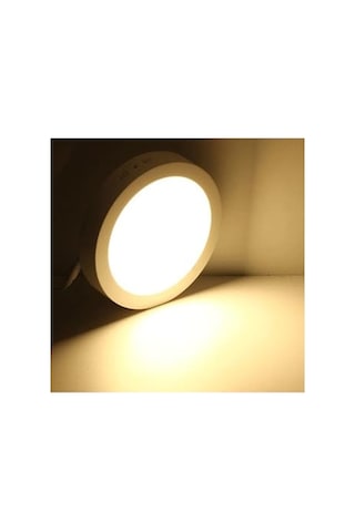 18 Watt Panel Led Armatür Sıva Üstü Yuvarlak Ct 5233 Günışığı Sarı Işık 3200k Alüminyum Kasa Genel