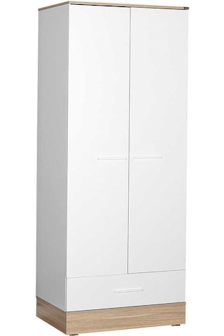 adoremobilya Base Genç Odası 2 Kapılı Tek Çekmeceli Gardırop - Italyan Meşe/Be