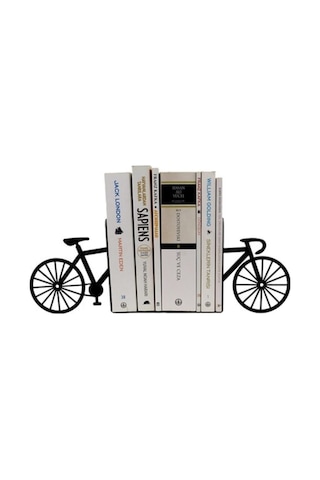 Bisiklet Desenli Kitap Tutucu Bycle Kitaplık Kitap Desteği