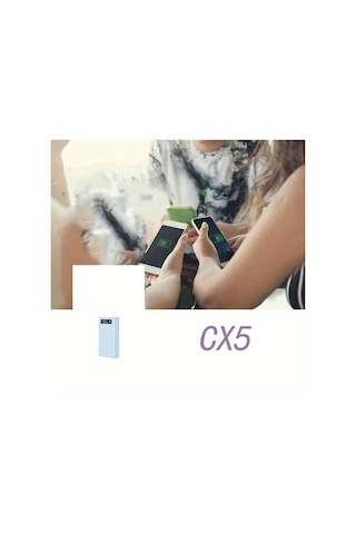 Honeybeeshop Beyaz Cx5 Kablosuz Sarj Ozellikli 5 Bolmeli Cikarilabilir 18650 Pil Kutusu Dıy Tasinabilir Power Bank Seti