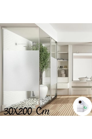 30 Cm X 2 Metre Cam Kumlama, Ofis, Duşakabin Ve Balkon Camı Kaplama Folyosu