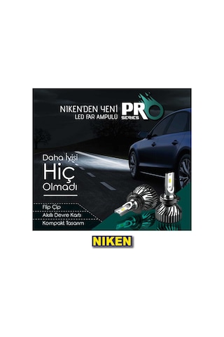 H4 led xenon far aydınlatma seti şimşek etkili niken pro 7600lm