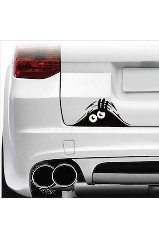 Bagajdan Bakan Gölge Adam Göz Gözler Sticker 00656