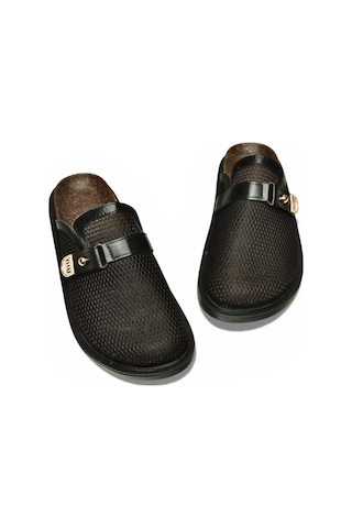 Fox Shoes Y250505015 Siyah File Önü Kapalı Kadın Terlik Siyah