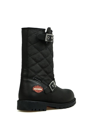 Harley Davidson Laconia Hakiki Deri Siyah Çocuk Çizme 025f100481-siyah Deri Siyah Deri