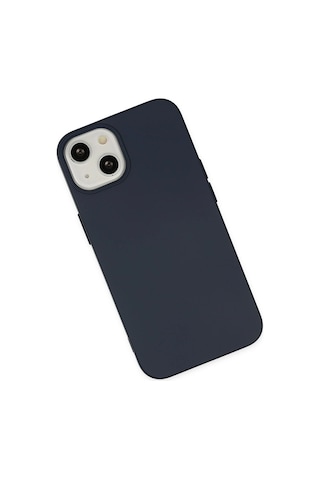 Cosmotex Newface Apple, Uyumlu iPhone 14 Kılıf Nano İçi Kadife Silikon - Lacivert