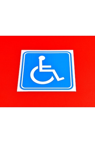 Engelli Araç Sticker - Ölçüler 10.5X10.5 (2 Adet))