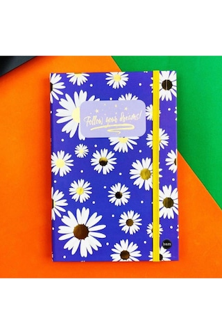 Paketli Mor Papatya Sekreterlik Defter Kalemlik Hediye Seti