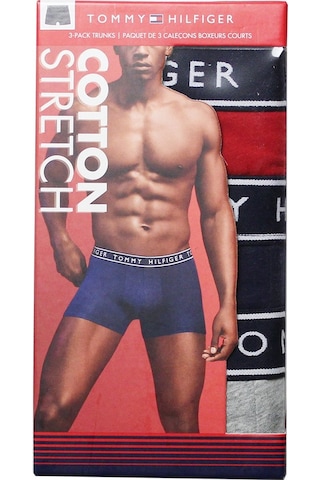 Tommy Hilfiger Tommy Hılfıger Cotton Stretch Erkek 3 Lü Boxer 09T4225 608
