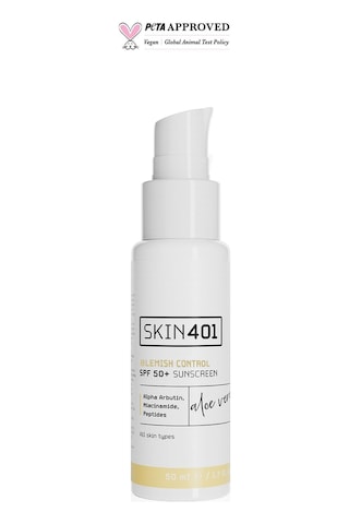 Skin401 Spf 50+ Leke Karşıtı Aloe Vera Nemlendiricili Güneş Kremi 50ml
