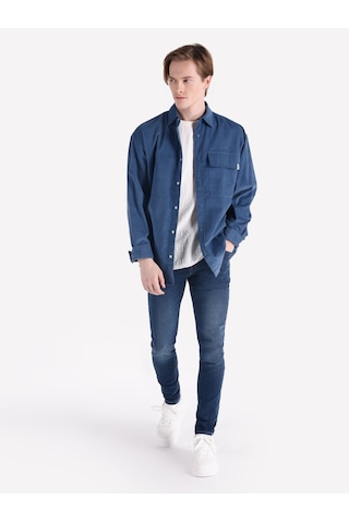 Colin's Colins 040 Alex Super Slim Fit Düşük Bel Dar Paça Koyu Mavi Erkek Pantolon Cl1065227 001